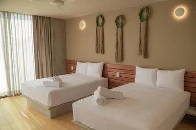 Cama o camas de una habitación en Unnu