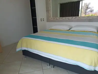Cama o camas de una habitación en Quinta Mi Bendiciòn