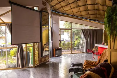 Zona de estar de EL DOMO jardín en Coyoacán
