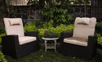 Jardín al aire libre en EL DOMO jardín en Coyoacán