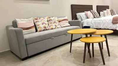 Zona de estar de Loft Santorino 6 en Valquirico