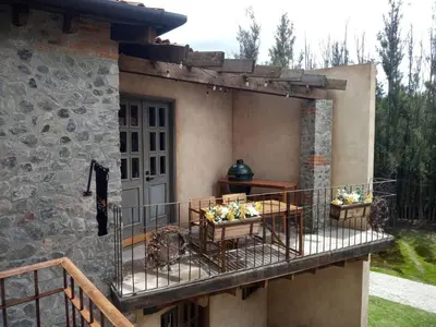 Un balcón o terraza de Penthouse Santorino en Valquirico