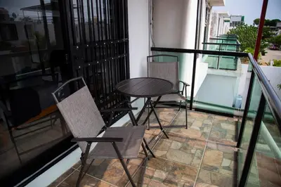 Un balcón o terraza de La casa de Yaya