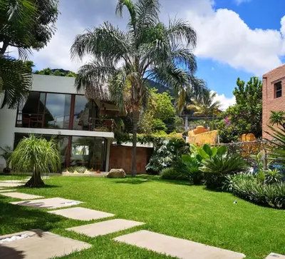 Jardín al aire libre en Mocca Hotels
