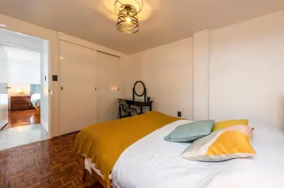 Cama o camas de una habitación en Departamento en Coyoacán 8