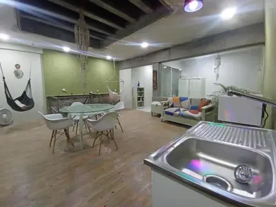 Zona de estar de Departamento y Alberca privada