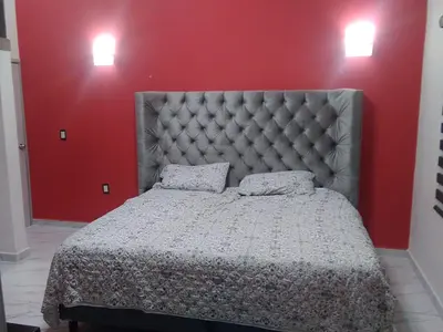 Cama o camas de una habitación en Casa Bugambilias