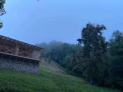 Paisaje cerca de este chalet de montaña
