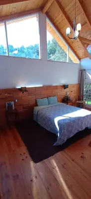Cama o camas de una habitación en Hotel Boutique Frutos del bosque de Zacatlan