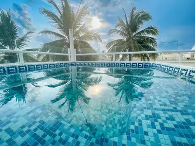 Piscina en o cerca de Departamento Acapulco Diamante Roof Garden-Jacuzzi