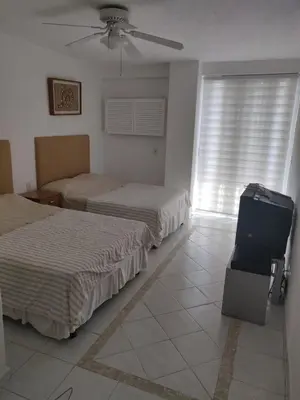 Cama o camas de una habitación en Costa Azul a 100 mts playa