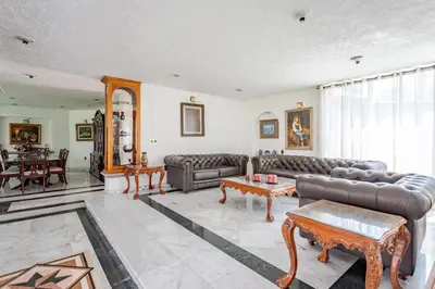 Zona de estar de Mansión Vista Hermosa 5 Recamaras Todo Incluido