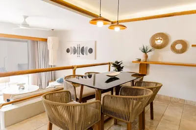 Zona de estar de Condos Privados en Huatulco