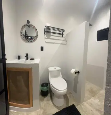 Un baño de Casa Polen Puerto Escondido