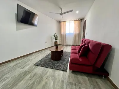 Una televisión o centro de entretenimiento en Departamentos Huitzilin