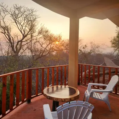 Un balcón o terraza de Casa vista mar mazunte