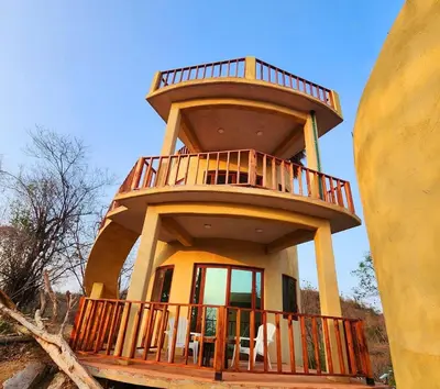 Un balcón o terraza de Casa vista mar mazunte
