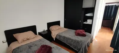 Cama o camas de una habitación en Casa Roja