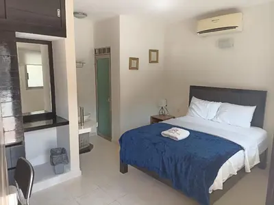 Cama o camas de una habitación en Hotel Ejecutivo Express Paraiso