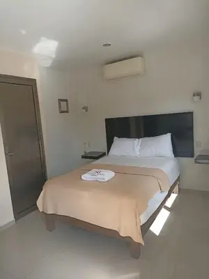 Cama o camas de una habitación en Hotel Ejecutivo Express Paraiso