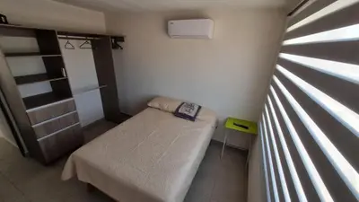 Cama o camas de una habitación en Casa Acapulco Playa Bonfil