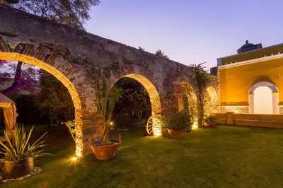 Jardín al aire libre en Mágica Suit en Centro Histórico