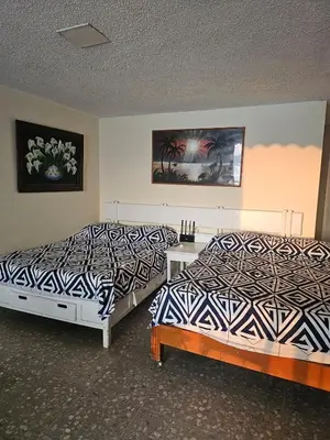 Cama o camas de una habitación en Departamento vista al mar y acceso a playa en bahía de Acapulco - Torres Gemelas