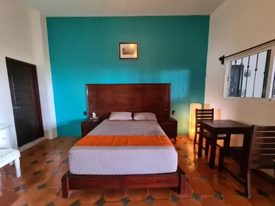 Cama o camas de una habitación en Hotel Alondra