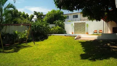 Jardín al aire libre en Sayaná House