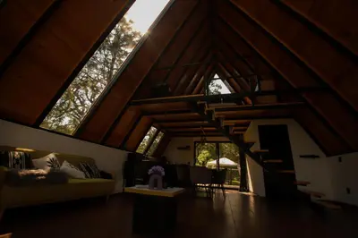 Zona de estar de La Morada Luxury Cabin