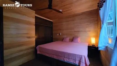 Cama o camas de una habitación en ramizcabaña miahuatlan