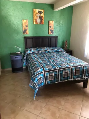 Cama o camas de una habitación en Departamento con Terraza