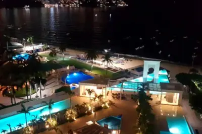 Piscina en o cerca de Apartamento Frente al Mar en Acapulco
