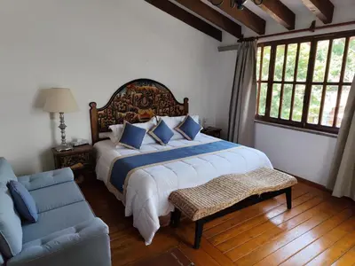Cama o camas de una habitación en Casa de las Conchas Cuernavaca