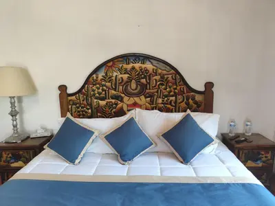 Cama o camas de una habitación en Casa de las Conchas Cuernavaca