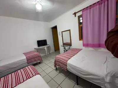 Cama o camas de una habitación en Hostal Zipolite Arteaga