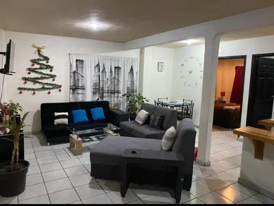 Zona de estar de Departamento con terraza lobo