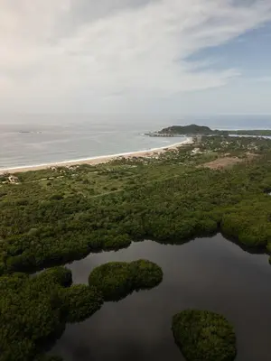Paisaje cerca de este camping