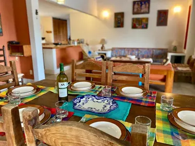 Zona de estar de Hermosa casa familiar en Tepoztlan