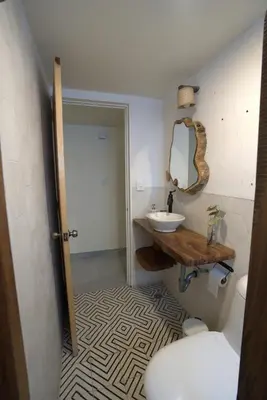 Un baño de Alojamiento Ideal Junto al Aeropuerto CDMX