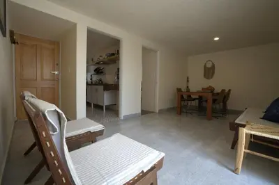 Zona de estar de Alojamiento Ideal Junto al Aeropuerto CDMX
