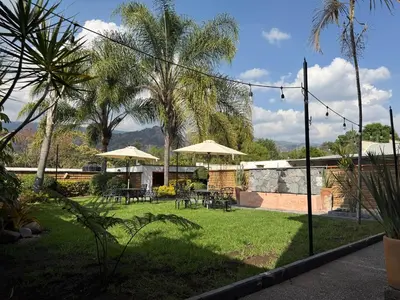 Jardín al aire libre en Bungalow Tepoztlán
