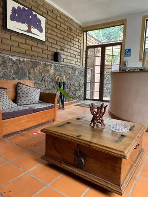 Zona de estar de Bungalow Tepoztlán