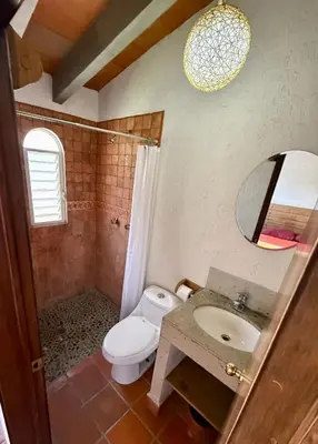 Un baño de Bungalow Tepoztlán