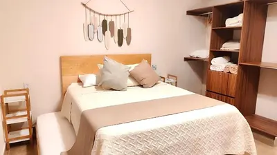 Cama o camas de una habitación en Vista al Mar en 6to piso con 3 albercas 4camas y Gym