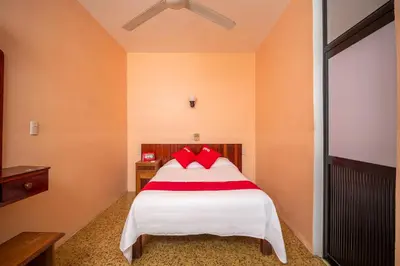 Cama o camas de una habitación en Arena Surf Hotel, Puerto Escondido