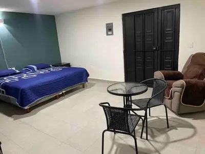 Cama o camas de una habitación en Departamento Oaxaca 10 min del centro