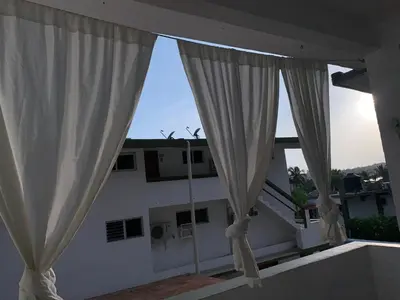 Un balcón o terraza de hotel las olas zicatela