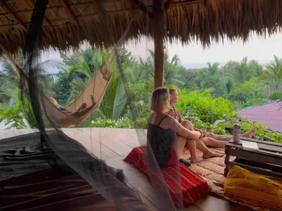 Clientes alojados en ElSueño Ocean view dorm & community vibe