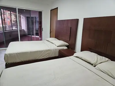 Cama o camas de una habitación en Casa El Mirador - Burgos, Familiar